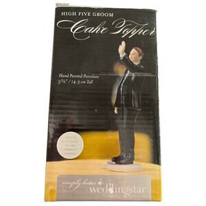 Weddingstar High Five Groom Porcelain Figurine Cake Topper New Open Box